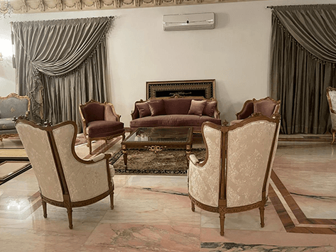 Restored Classic Salon Set - Velvet & Gold Edition